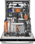 Stainless Steel Dishwasher with Touch Controls