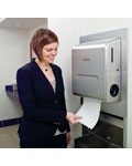 Stainless Steel Recessed Wall Unit With Trash Receptacle