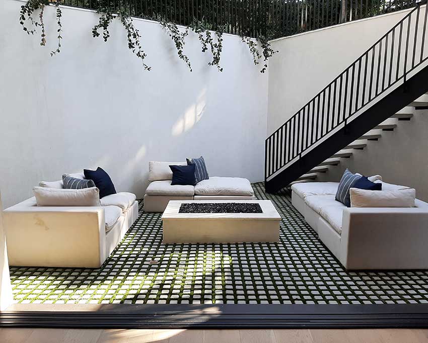 Flexible Concrete Mat with Pre-Cut Turf